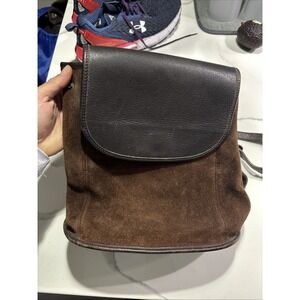 Coach Vintage Berkeley Convertible Backpack Ruff Out Suede Mahogany Brown 9016